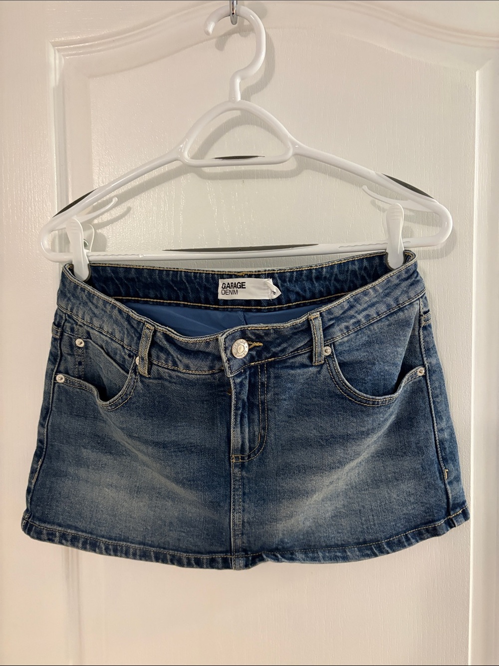 Garage Micro Denim Skirt